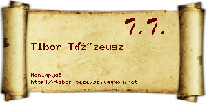Tibor Tézeusz névjegykártya
